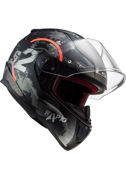 Rapıd Cırcle Mat Tıtanıum-Turuncu Kask