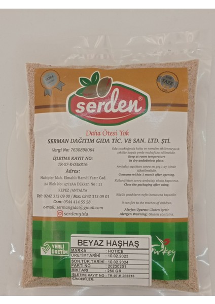 Beyaz Haşhaş 250 gr