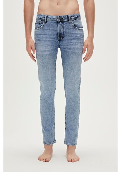 Xavier Jeans Buz Mavi Erkek Denim Pantolon
