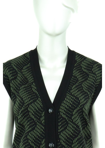 Kadın Kışlık Şık Modelli Önü Düğmeli Çift Cepli Normal Kesim Tam Kalıp Likralı Dokuma Anne Yelek fırsatları