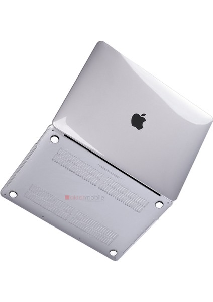 MacBook Pro 13 2020 Kılıf Koruyucu Kapak 13.3" A2289 / A2251 Uyumlu Şeffaf Parlak Tasarım Hava Kanal