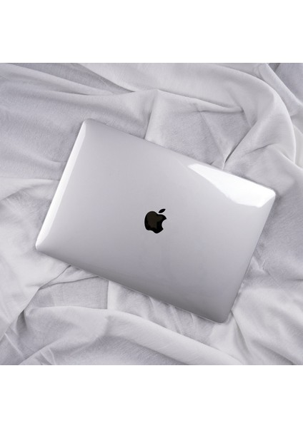 MacBook Pro 13 2020 Kılıf Koruyucu Kapak 13.3" A2289 / A2251 Uyumlu Şeffaf Parlak Tasarım Hava Kanal modelleri