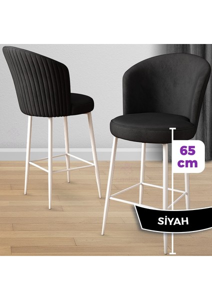 Concept Alte Serisi Mutfak Bar Sandalyesi Babyface Kumaş Beyaz Metal Ayak 4 Adet Sandalye fiyatları