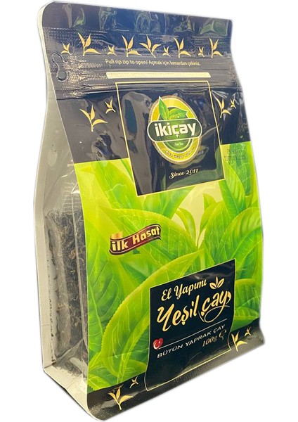 İki Çay El Yapımı Yeşil Çay- 100 gr