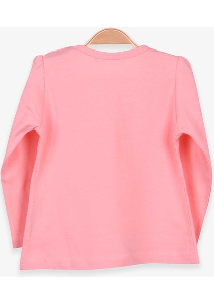 Kız Bebek Uzun Kollu Tişört Güpürlü Fiyonklu 6 Ay-8 Yaş, Somon fiyatları