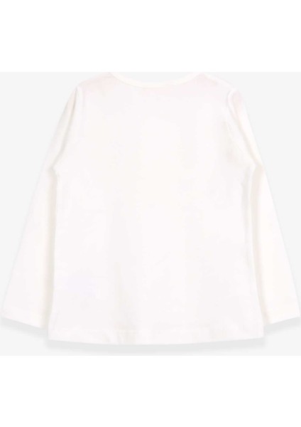 Kız Çocuk Uzun Kollu Tişört Güpürlü 2-6 Yaş, Ekru fiyatları