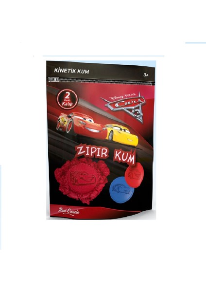Disney Cars 3 Zıpır Kum Kırmızı 250 G-Red Castle ZKP250-02