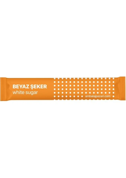 Ambalaj Pazarı Stick Beyaz Şeker 2 gr - 1500 Adet