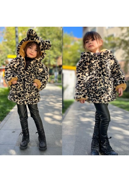 Leopar Peluşlu Mont modelleri