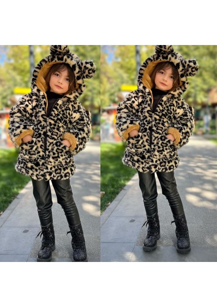 Leopar Peluşlu Mont fırsatları