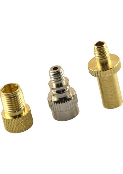 3 Pirinç Presta Valf Adaptör Bisiklet Dönüştürücü Adaptörleri Sapı (Yurt Dışından)