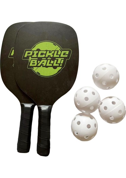 Hafif Pickleball Seti - 2 Pickleball Kürek 4 Top 1 Taşıma Içerir (Yurt Dışından)
