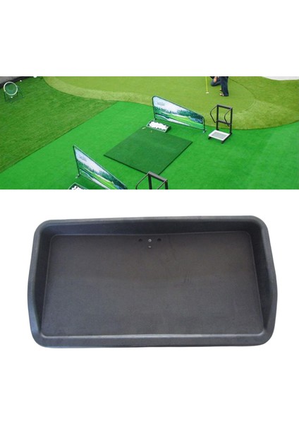Kauçuk Golf Top Tepsisi Uygulama Golfçü Aksesuar Sürüş Menzili Konteyner Ev Siyah (Yurt Dışından) indirimleri