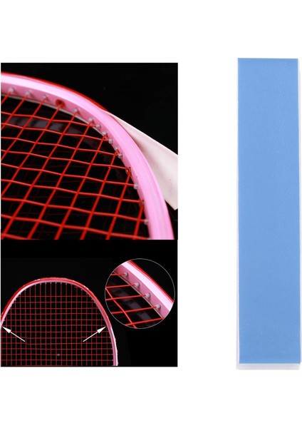 2 Paket Tenis Badminton Squash Raket Raket Başı Dayanıklı Pu Bant Mavi ve Turuncu (Yurt Dışından) modelleri