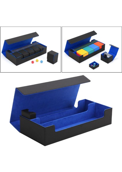 Pu Deri Kart Kılıfı Güverte Kutusu Mtg Tcg Bağlayıcılar: 550+ Mavi2 (Yurt Dışından) fiyatları