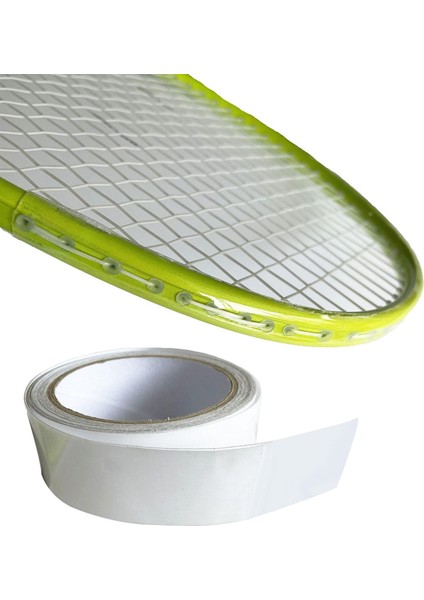 1 Rulo Badminton Raket Kenarı Koruma Bandı Şeffaf Tpu 5m Uzunluk (Yurt Dışından)