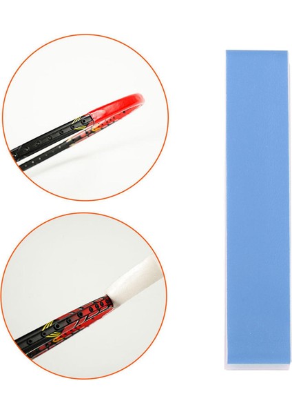 2 Paket Tenis Badminton Squash Raket Raket Başı Dayanıklı Pu Bant Mavi ve Beyaz (Yurt Dışından)