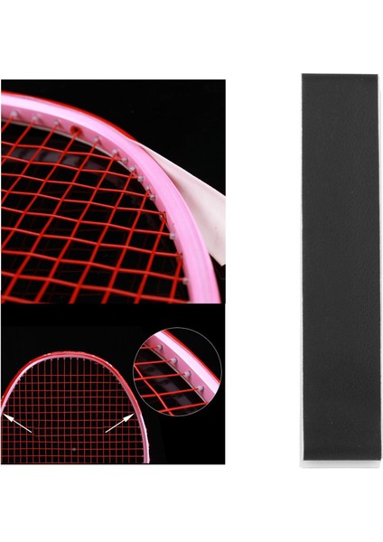 2 Paket Tenis Badminton Squash Raket Raket Başı Dayanıklı Pu Bant Siyah ve Turuncu (Yurt Dışından) modelleri