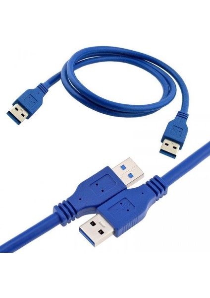 2 Metre USB 3.0 Kablo 2 Metre USB 3.0 Erkek Erkek Şarj ve Data Kablo