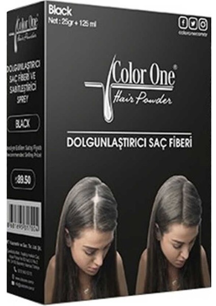 Color One Hair Powder Dark Brown Set 25 Gr+ 100 ml