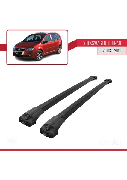 Volkswagen Touran 2003-2010 Arası Ile Uyumlu Ace-1 Ara Atkı Tavan Barı Siyah