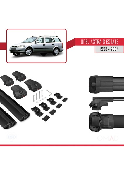 Opel Astra (G) Sw 1998-2004 Arası Ile Uyumlu Ace-1 Ara Atkı Tavan Barı Siyah modelleri