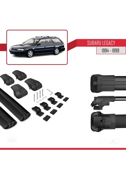 Subaru Legacy 1994-1999 Arası Ile Uyumlu Ace-1 Ara Atkı Tavan Barı Siyah modelleri