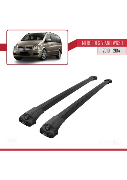 Mercedes Viano 2010-2014 Arası Ile Uyumlu Ace-1 Ara Atkı Tavan Barı Siyah