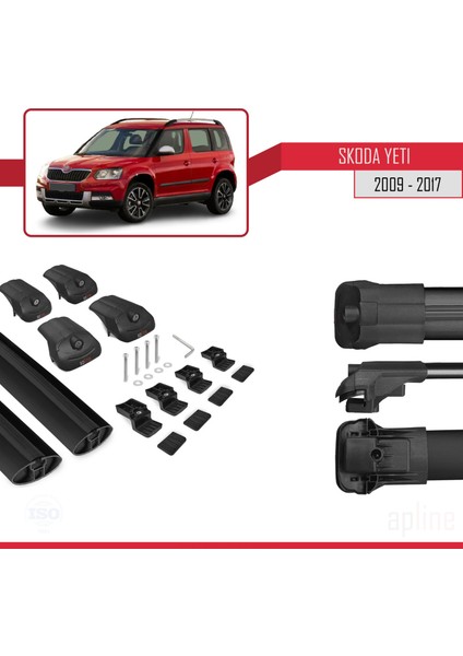 Skoda Yeti 2010 ve Sonrası Ile Uyumlu Ace-1 Ara Atkı Tavan Barı Siyah fiyatları