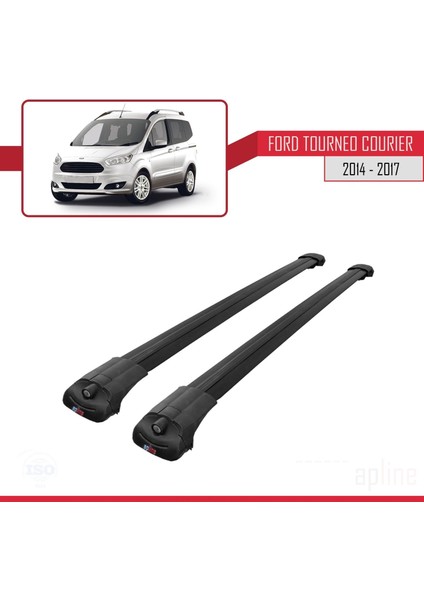 Ford Tourneo Courier 2014-2017 Arası Ile Uyumlu Ace-1 Ara Atkı Tavan Barı Siyah