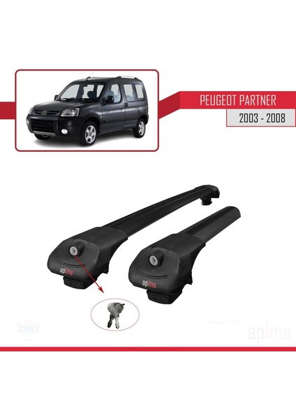 Peugeot Partner 2003-2008 Arası Ile Uyumlu Ace-1 Ara Atkı Tavan Barı Siyah fiyatları