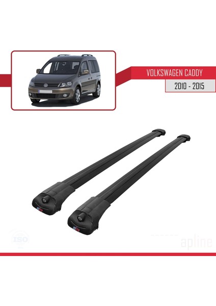 Volkswagen Caddy 2010-2015 Arası Ile Uyumlu Ace-1 Ara Atkı Tavan Barı Siyah