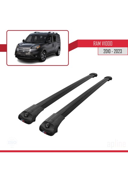 Ram V1000 2010 ve Sonrası Ile Uyumlu Ace-1 Ara Atkı Tavan Barı Siyah