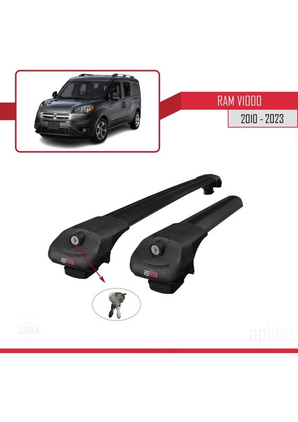 Ram V1000 2010 ve Sonrası Ile Uyumlu Ace-1 Ara Atkı Tavan Barı Siyah