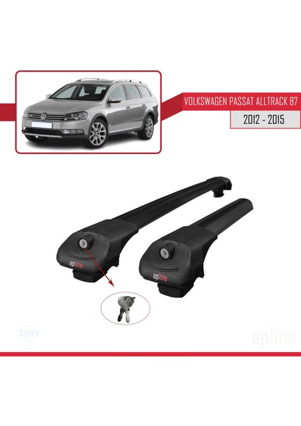 Vw Passat Alltrack B7 2012-2015 Arası Ile Uyumlu Ace-1 Ara Atkı Tavan Barı Siyah