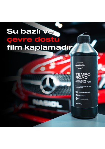 Temporoad Geçici Araç Yüzeyi Koruyucu Sıvı Film-Geçici Boya Koruma-500ml-Leke,Böcek Koruyucu