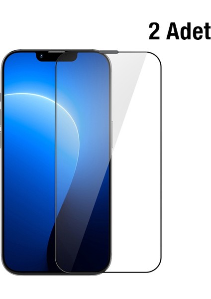 iPhone 14 Plus-13 Pro Max 6.7 0.3mm Full Koruma Tempered Cam Ekran Koruyucu 2 Adet Set
