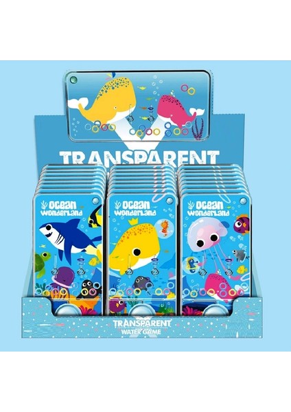 Transparent Water Ring Game Water Ring Ocean World For Kids 1 Adet Okyanus Dünyası Sulu Halka Oyunu fiyatları