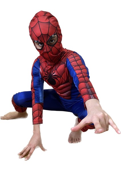 Çocuk Kaslı Örümcek Adam Kostümü fiyatları