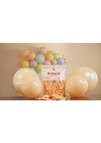 Somon Makaron (Pastel) Balon 10 Adet fiyatları