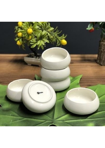 Bianco Perla 14 cm 6 lı Porselen Yuvarlak Bombeli Kase 0216