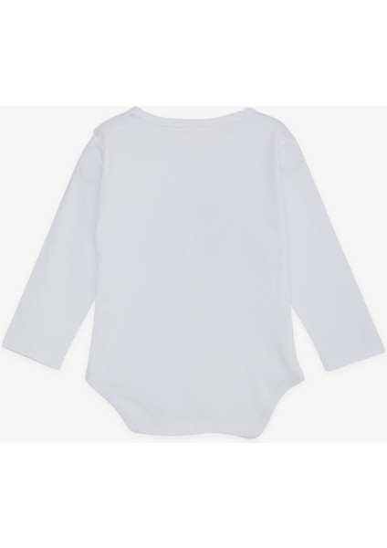 Erkek Bebek Çıtçıtlı Zıbın Body Pilot Hayvancıklar Baskılı 9 Ay-3 Yaş, Beyaz fiyatları