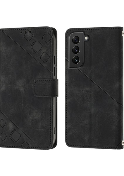 Galaxy S22 Plus 5g Için Deri Cüzdan Flip Stand Telefon Kılıfı - Siyah (Yurt Dışından)