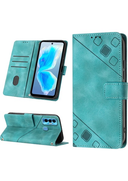 Camon 18I Için Deri Cüzdan Flip Stand Telefon Kılıfı - Yeşil (Yurt Dışından) fiyatları