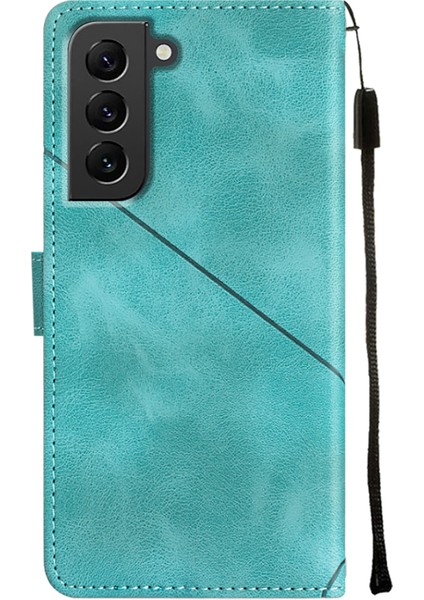 Galaxy S22 Plus 5g Için Deri Cüzdan Flip Stand Telefon Kılıfı - Yeşil (Yurt Dışından)