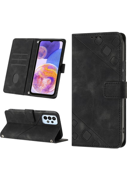 Galaxy A23 4G/F23 5G/M23 5G/M13 4G/A23 5g Için Deri Cüzdan Flip Stand Telefon Kılıfı - Siyah (Yurt Dışından) modelleri