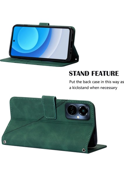 Camon 19 Pro 5g Için Kabartmalı Pu Deri Stand Cüzdan Telefon Kılıfı - Yeşil (Yurt Dışından) fiyatları