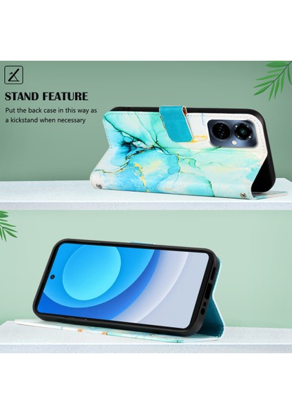 Camon 19 Pro 5g Için Mermer Desenli Pu Deri Cüzdan Telefon Kılıfı - Yeşil (Yurt Dışından) indirimleri