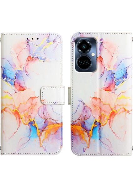 Camon 19 Pro 5g Için Mermer Desenli Pu Deri Cüzdan Telefon Kılıfı - Renkli (Yurt Dışından) fırsatları