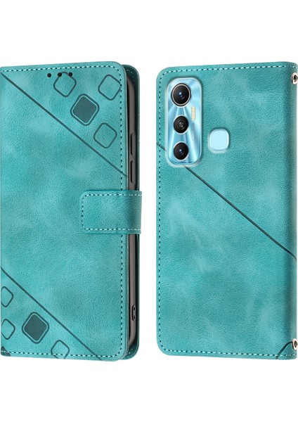 Hot 11 Için Deri Cüzdan Flip Stand Telefon Kılıfı - Yeşil (Yurt Dışından)